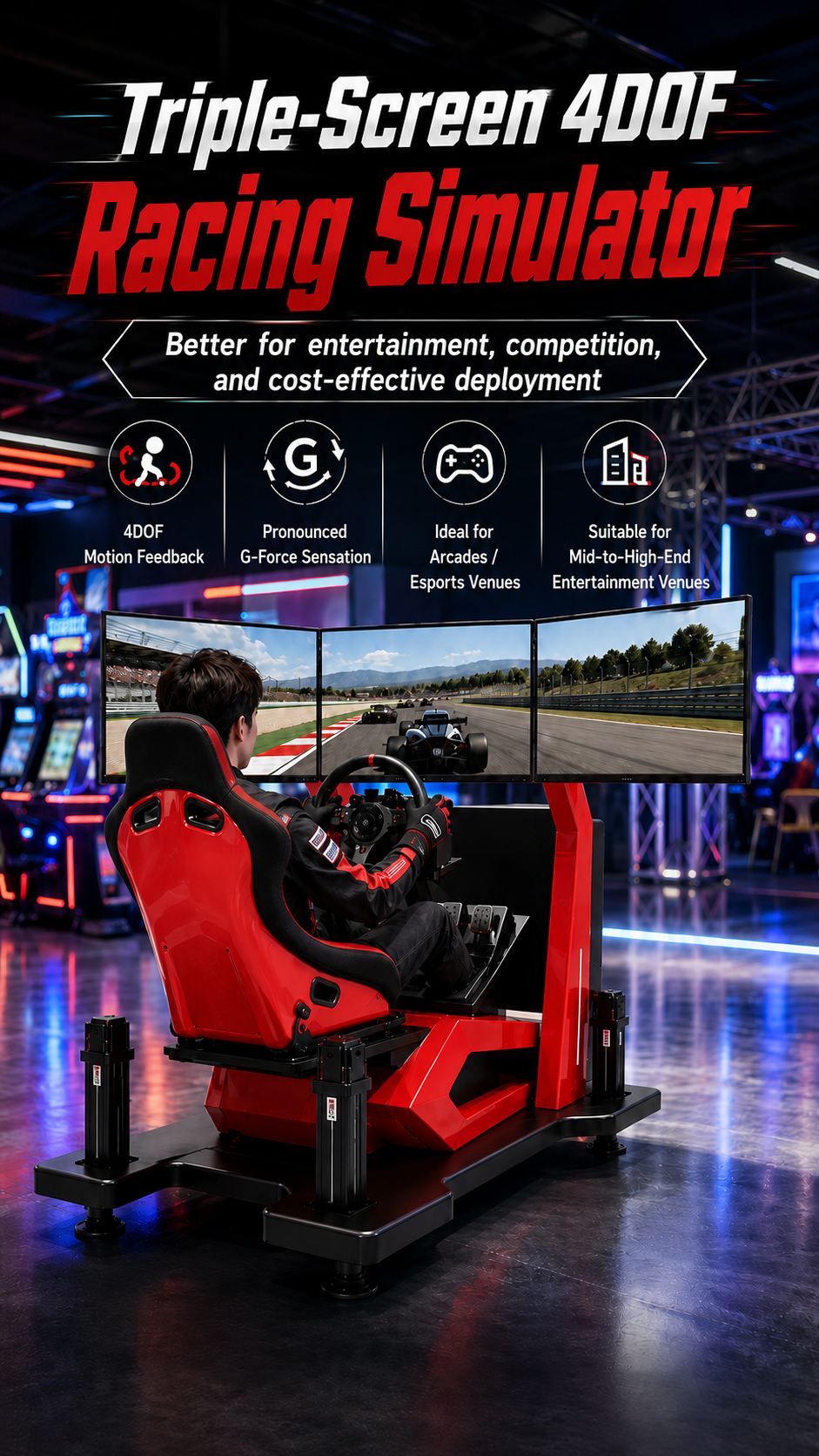 9D VR Car Racing & 3D 4D Car Driving Simulator Game Machine Indoor Educational Roller Coaster with Metal and Plastic Materials