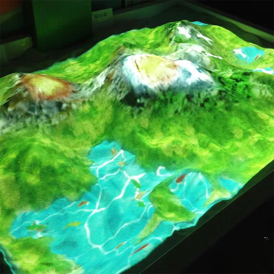 3D Interactive Indoor/Outdoor AR Magic Sand and Water Table Oasis Mini Art Sand Table with Moving Sand for School