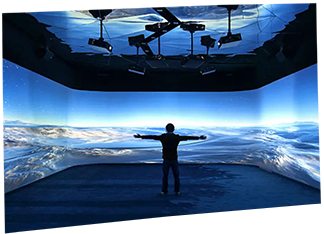 360 degree immersive 3D projection system