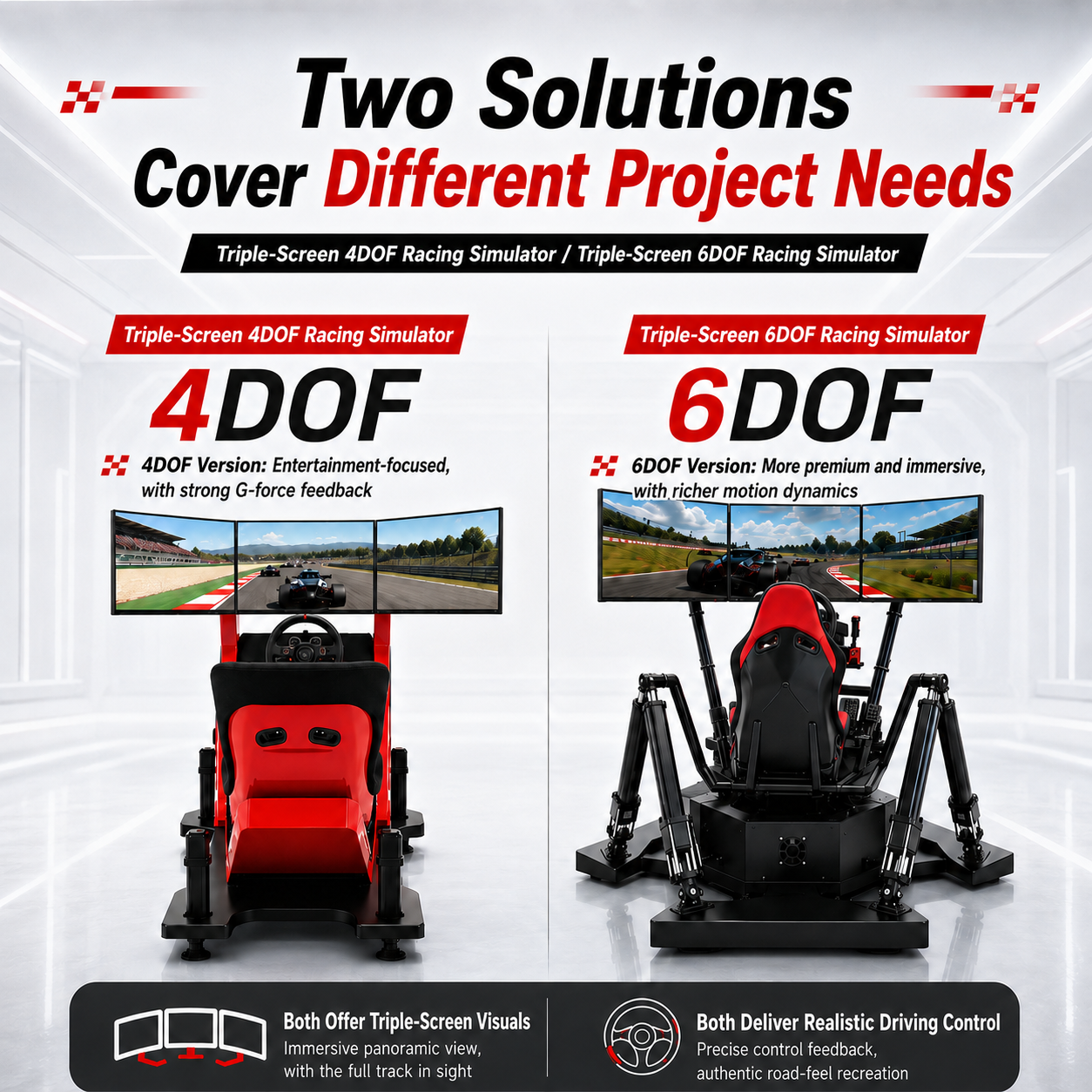OEM Playseat Indoor Metal Racing Simulator Cockpit with Seat Gaming Chair Indoor Adventure Park Use