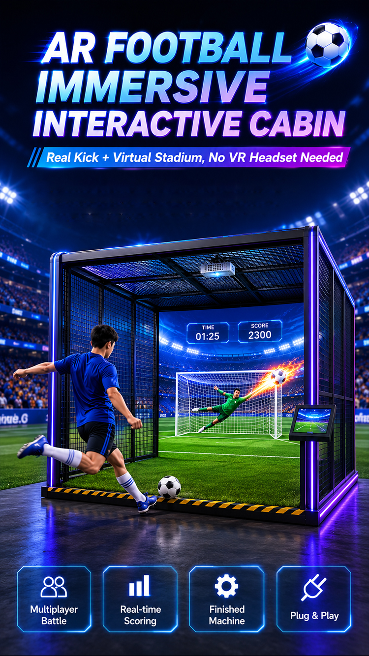Indoor Ar Interactive Football Sport Games Simulator Kids American Football Simulator