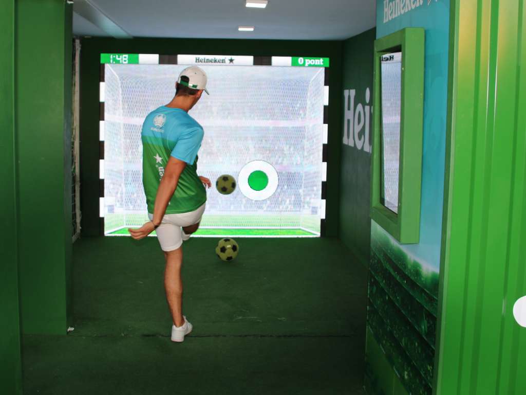 Indoor Football Shooting Simulator Interactive Football Simulator and Ball Launcher Football Training Simulator