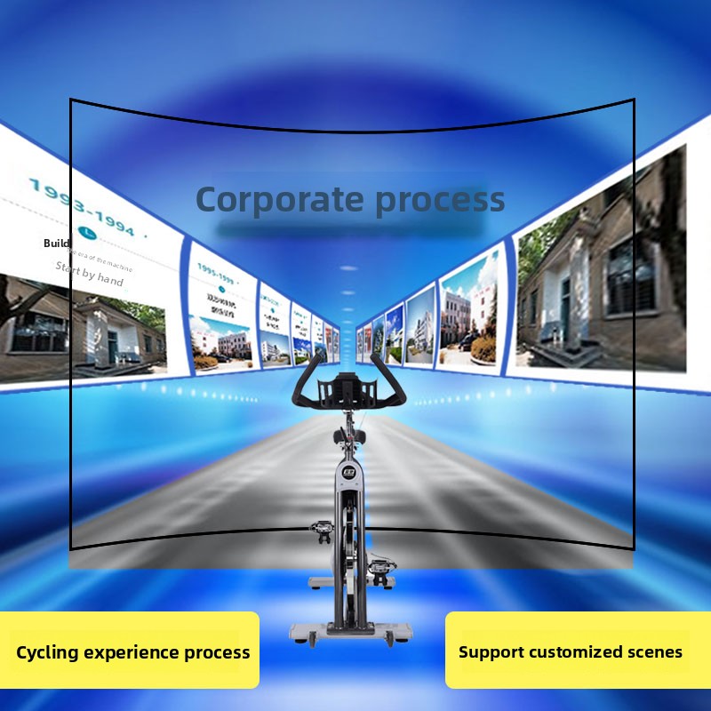 Immersion Virtual Racing 3D Projection Cycling Gym Real-Life Digital Outdoor Gym Vr Equipment for Home School Daycare Use