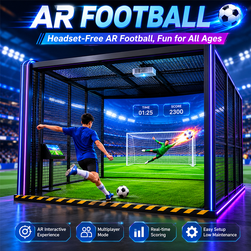 Indoor Ar Interactive Football Sport Games Simulator Kids American Football Simulator