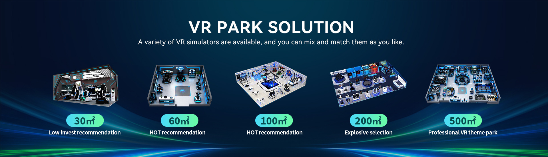 Commercial VR arena installation