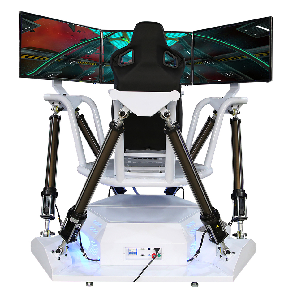 High-Tech 9d 3Dof/6Dof Indoor VR Car Driving Simulator 4D Racing Game Machine Metal Equipment for Shopping Malls