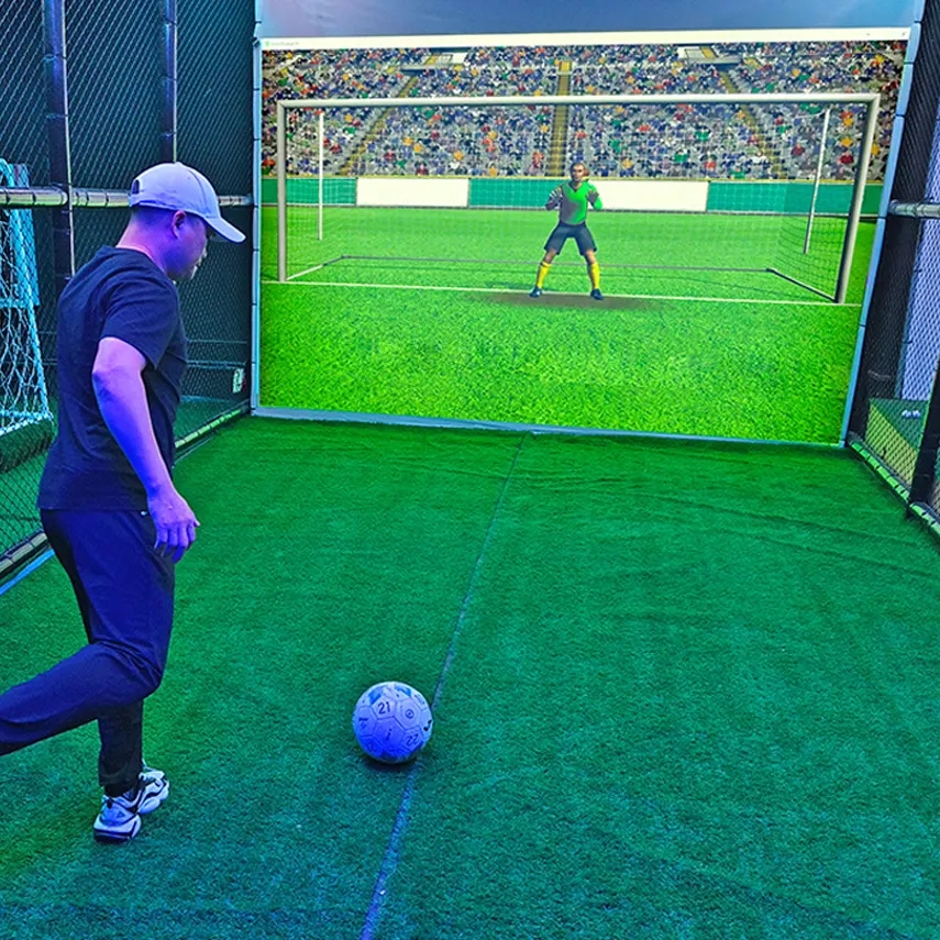 Indoor Football Shooting Simulator Interactive Football Simulator and Ball Launcher Football Training Simulator