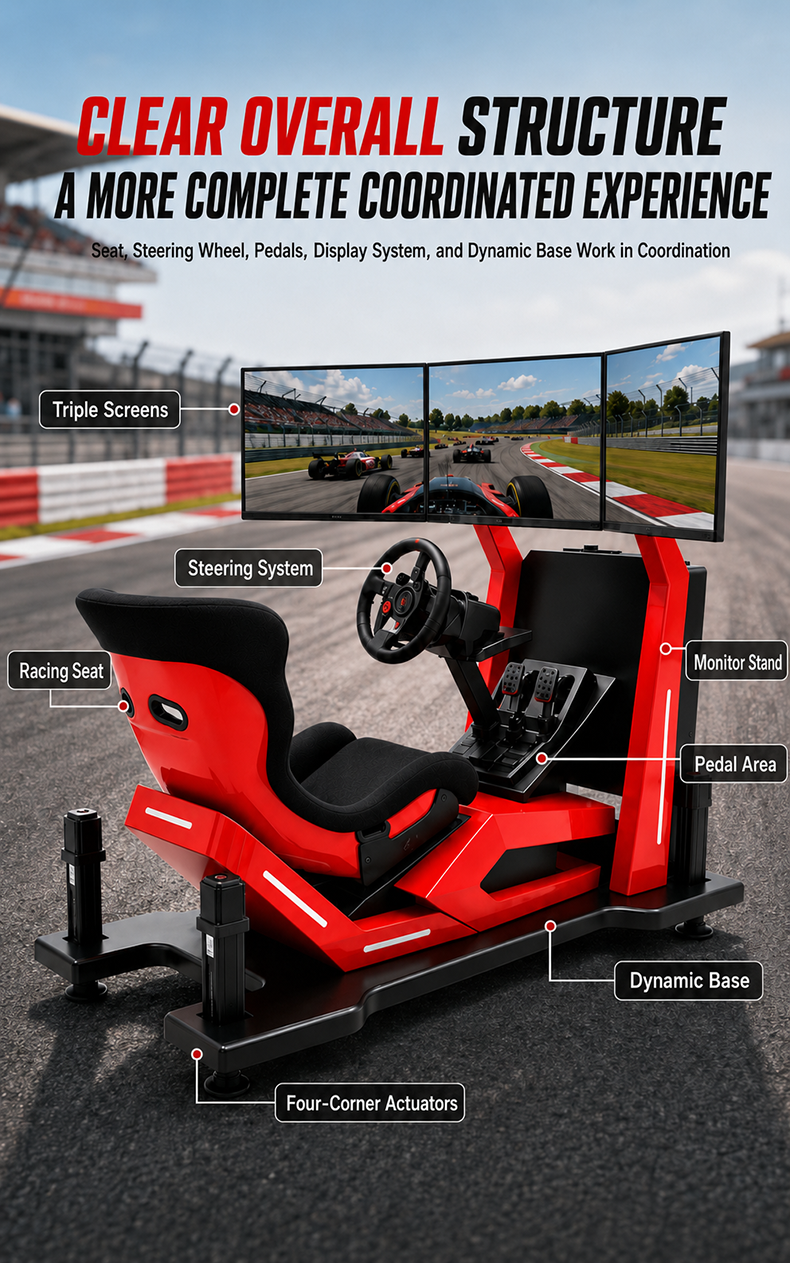 VR Equipment Racing Simulator Details