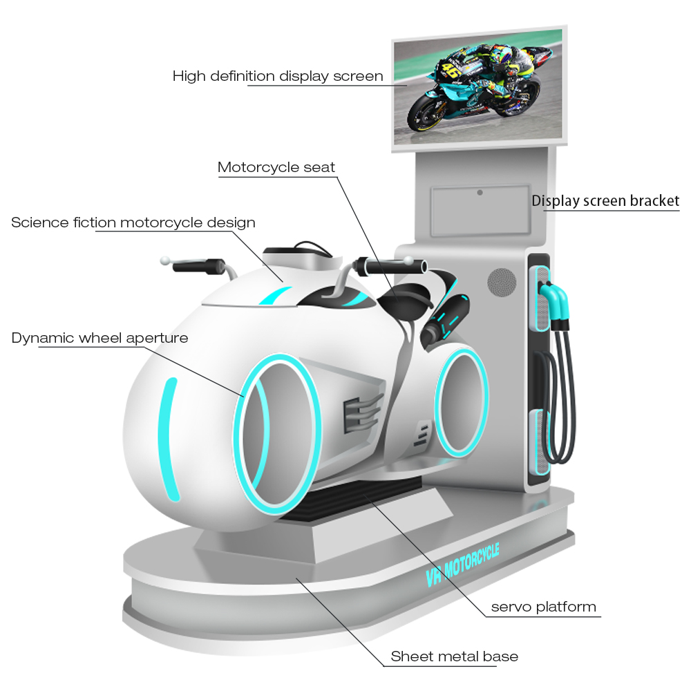 Full Vr Set with Vr Motorcycle E Helmets 46 Vr Equipment Motorcycle Simulator Machine