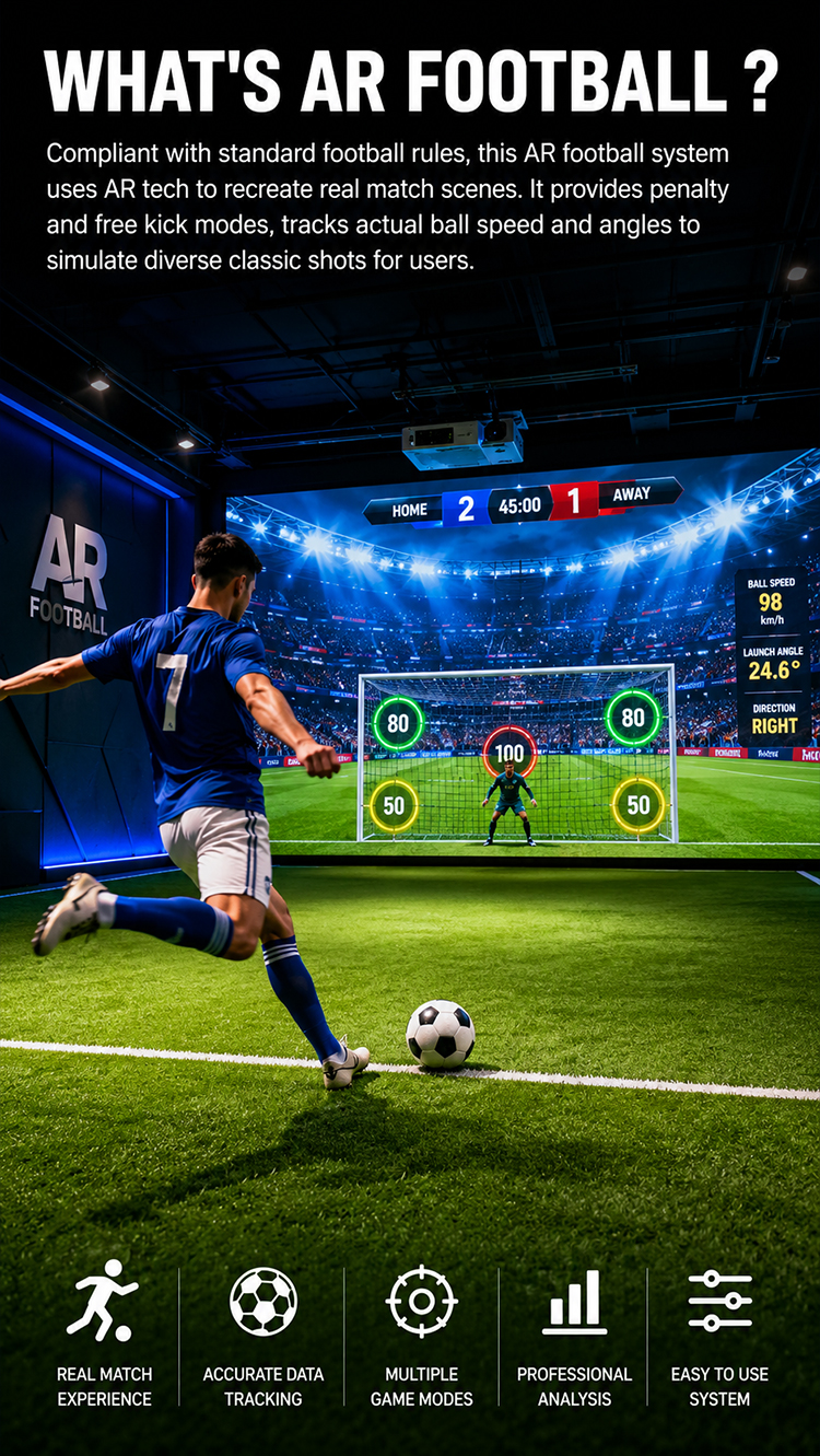 Indoor Ar Interactive Football Sport Games Simulator Kids American Football Simulator
