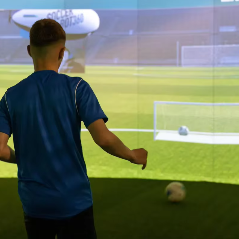 Interactive Indoor Soccer Simulator 800fps Laser Touch Screen Wall Sports Football for Home or School