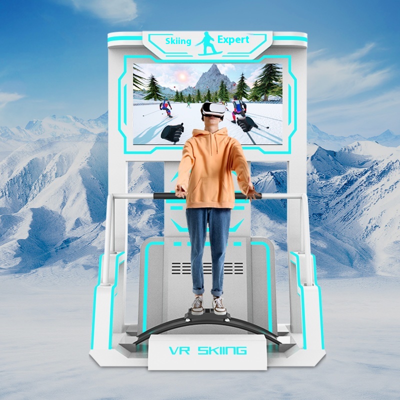 Large 9D VR Ski Machine All-in-One Indoor Interactive Virtual Reality Arcade Somatosensory Simulation Game VR Equipment
