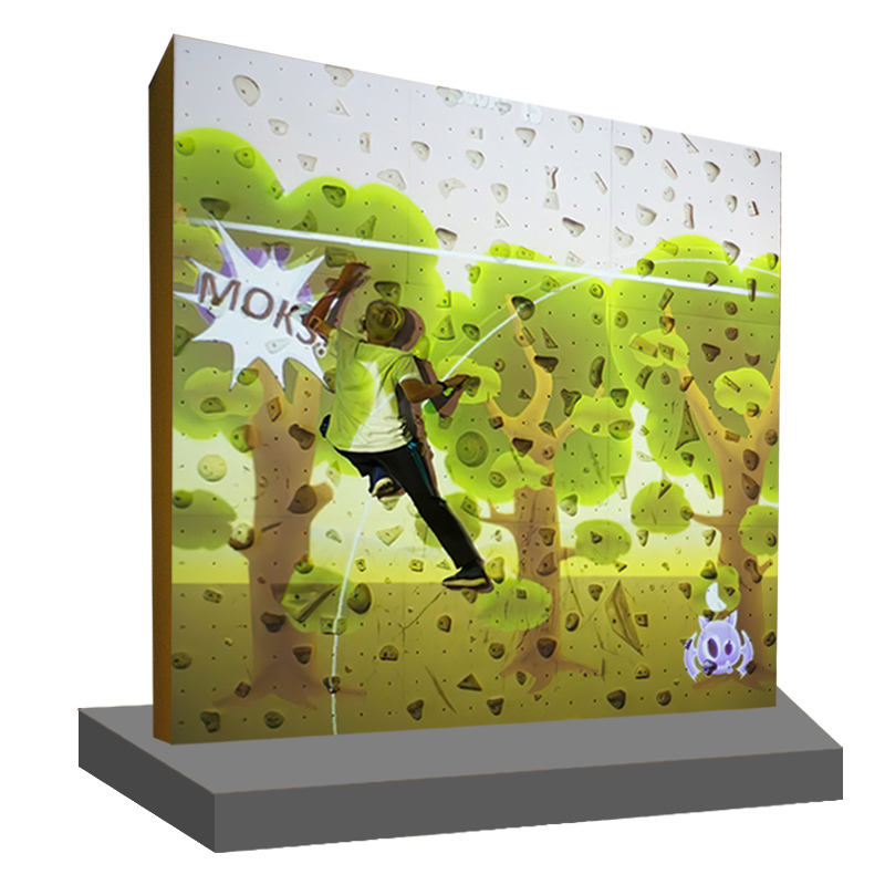 Naughty Fort 3D Interactive AR Game Machine Indoor Metal Light Shadow Ball Smashing Climbing Wall Motion Sensing Schools
