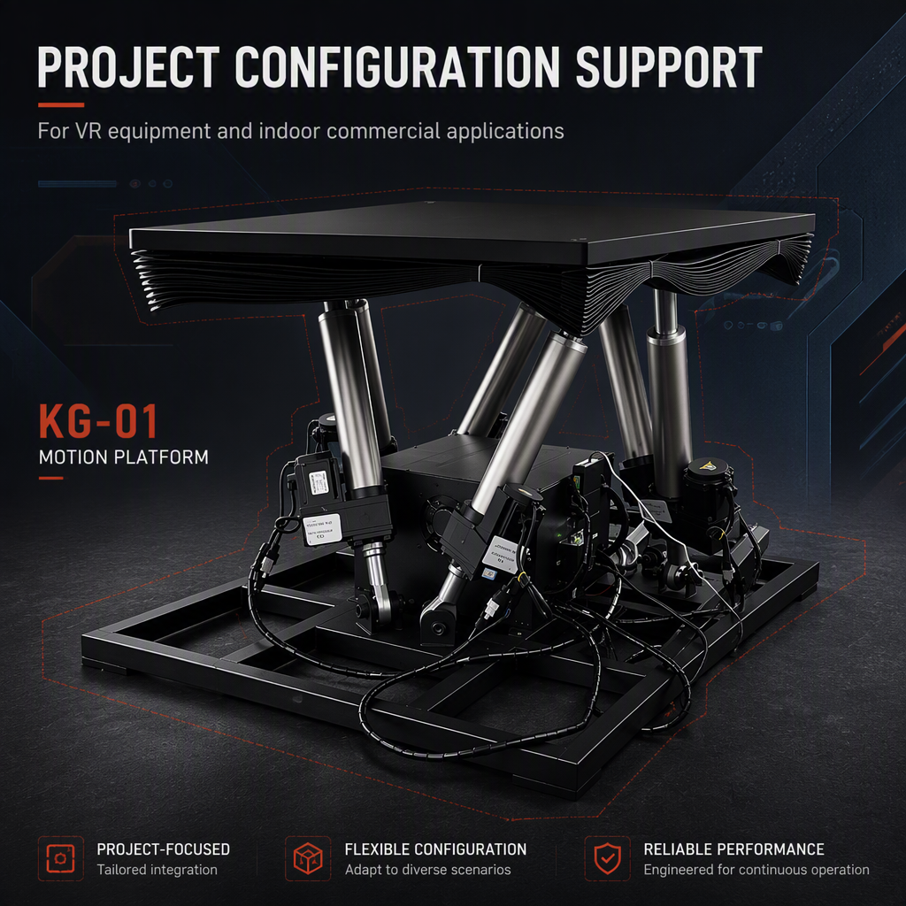 Manufacturer's Indoor 6 Degrees Freedom Motion Platform Swing Test Bench Metal Material for Home Use Vr Equipment Shopping Malls
