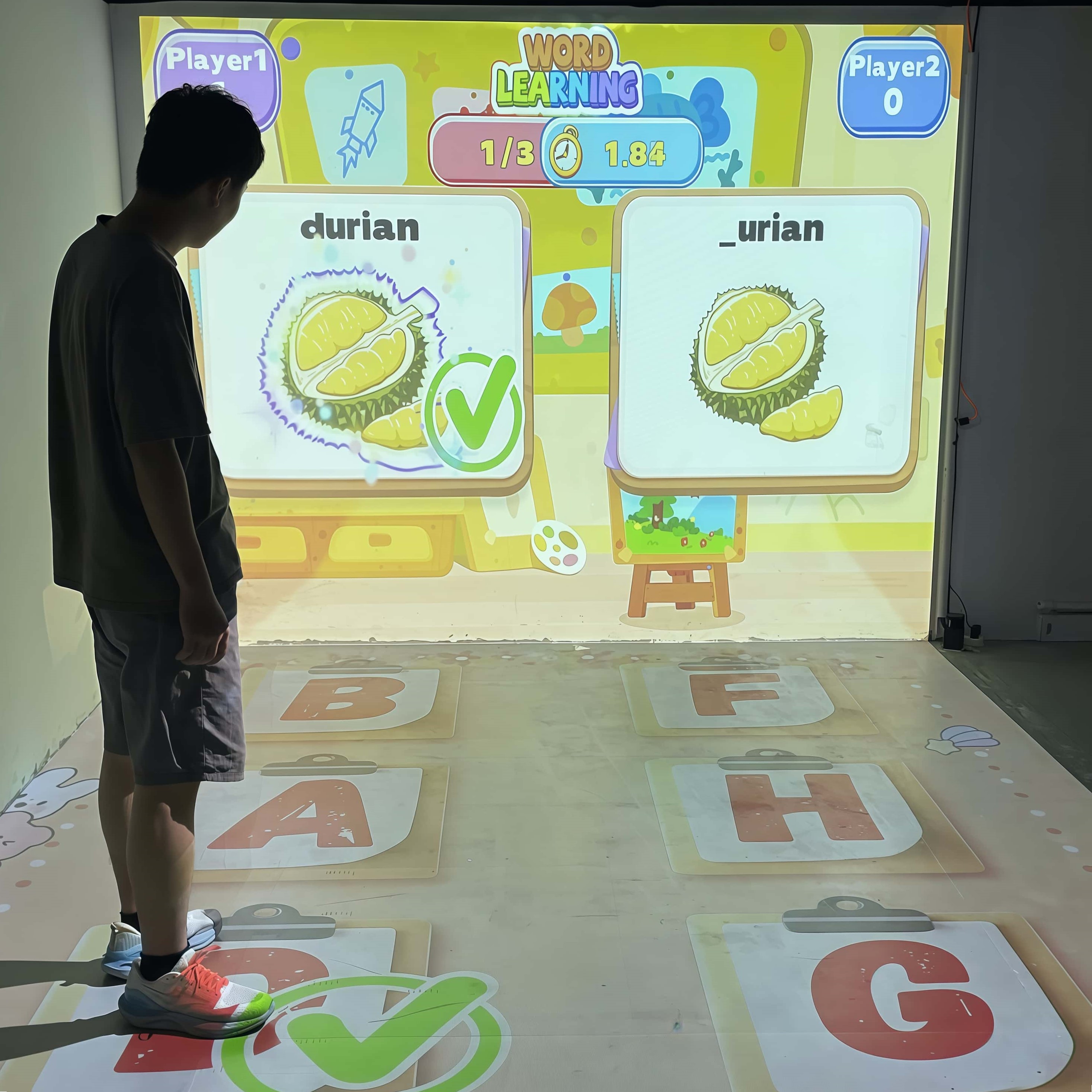 Children's Educational Dream Chaser Series Glass Laser Light Source Interactive Holographic Wall Projection Game