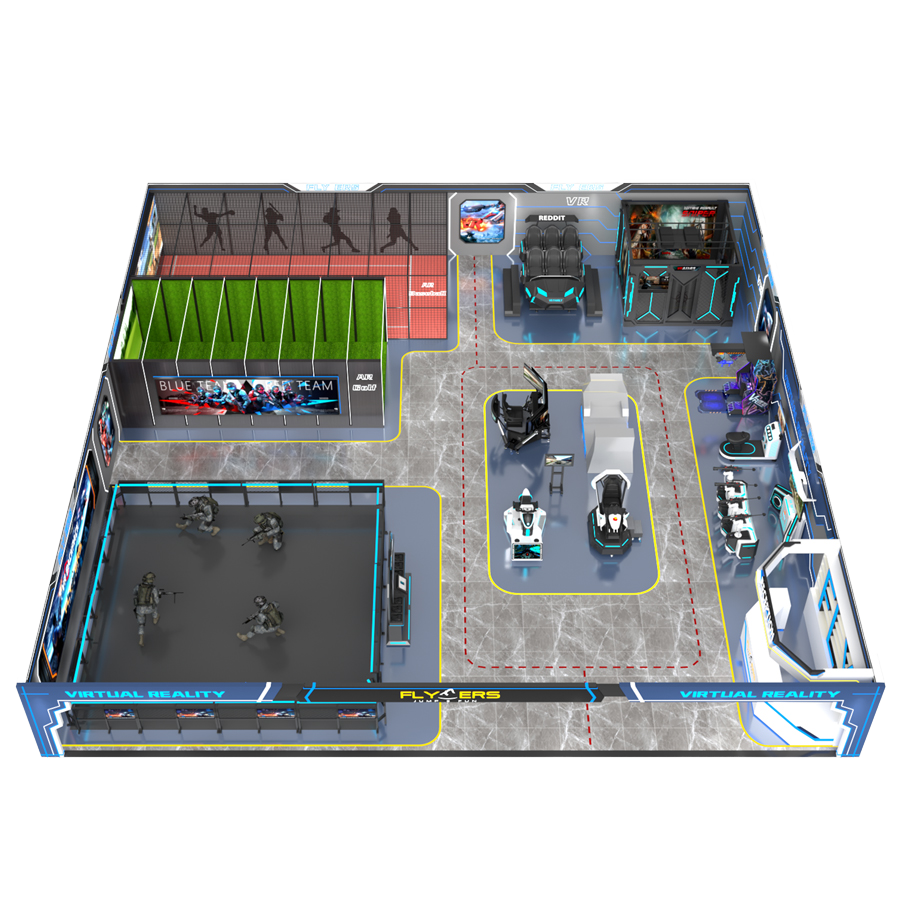 Virtual Reatily Game Room Arcade VR Setup 9D VR Amusement Theme Park