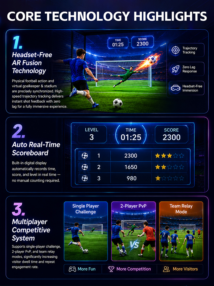 Indoor Ar Interactive Football Sport Games Simulator Kids American Football Simulator