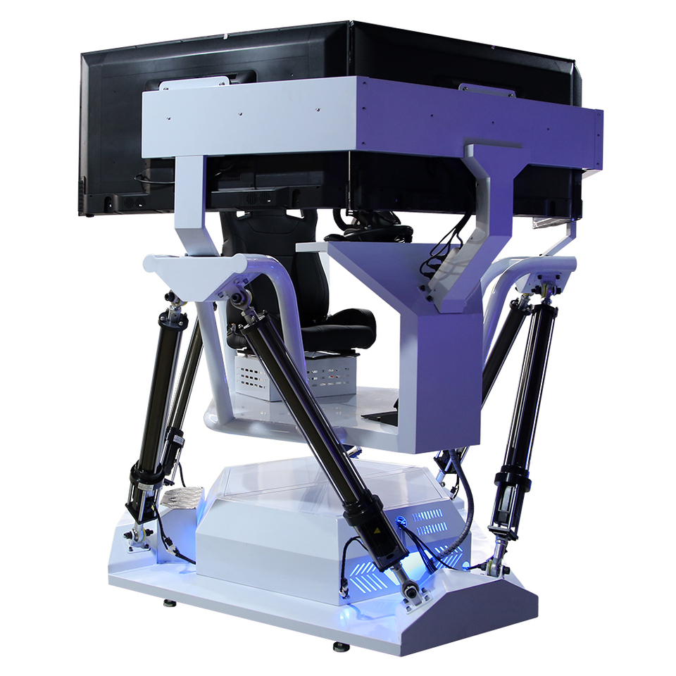High-Tech 9d 3Dof/6Dof Indoor VR Car Driving Simulator 4D Racing Game Machine Metal Equipment for Shopping Malls
