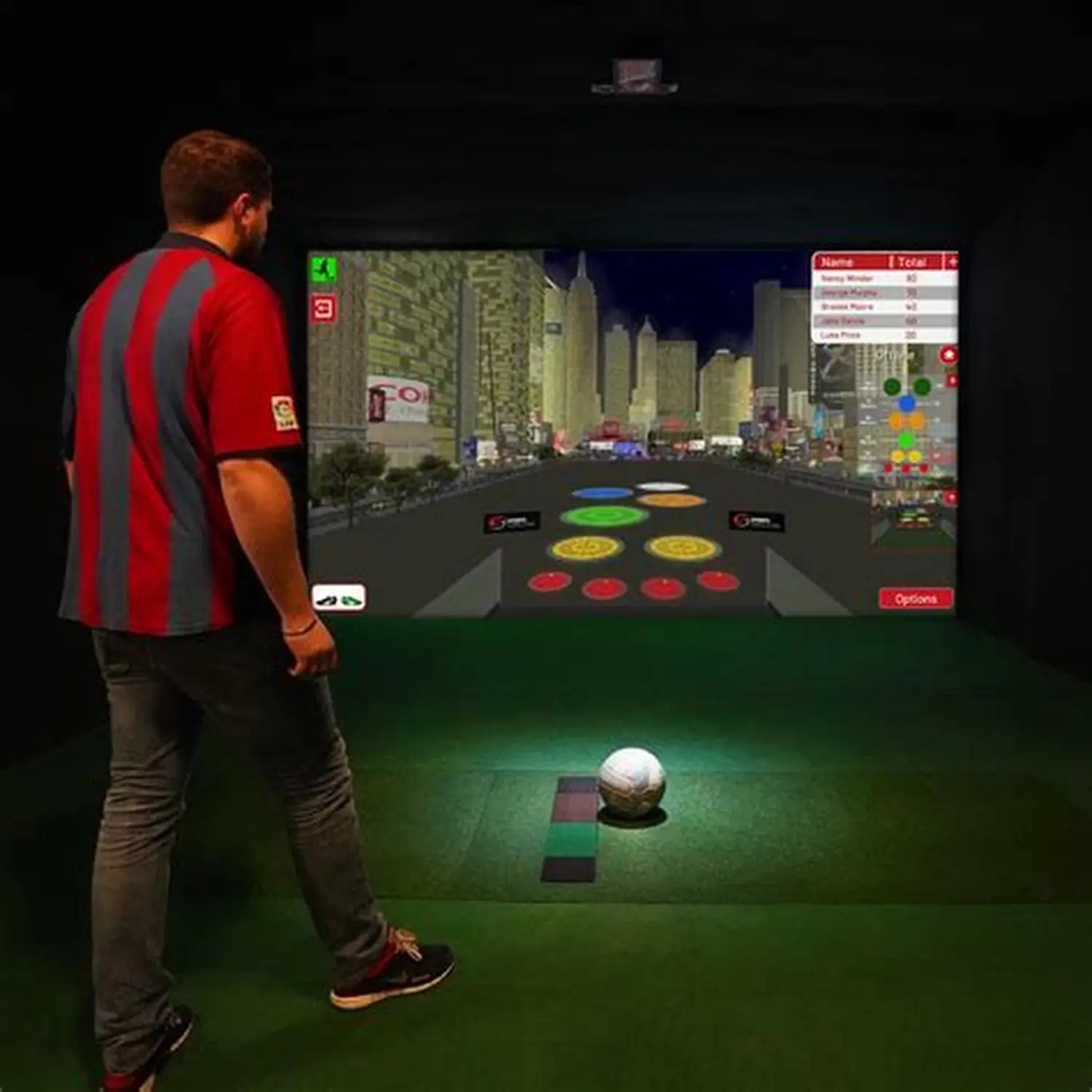 Indoor Football Shooting Simulator Interactive Football Simulator and Ball Launcher Football Training Simulator