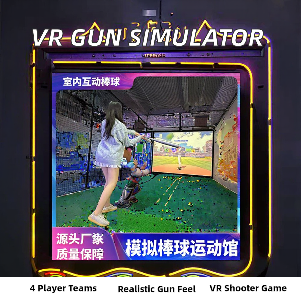 Explosion Feedback VR Gun Equipment Simulator Scope Indoor Metal Indoor Game with Team Mode & Arcade for Shopping Mall