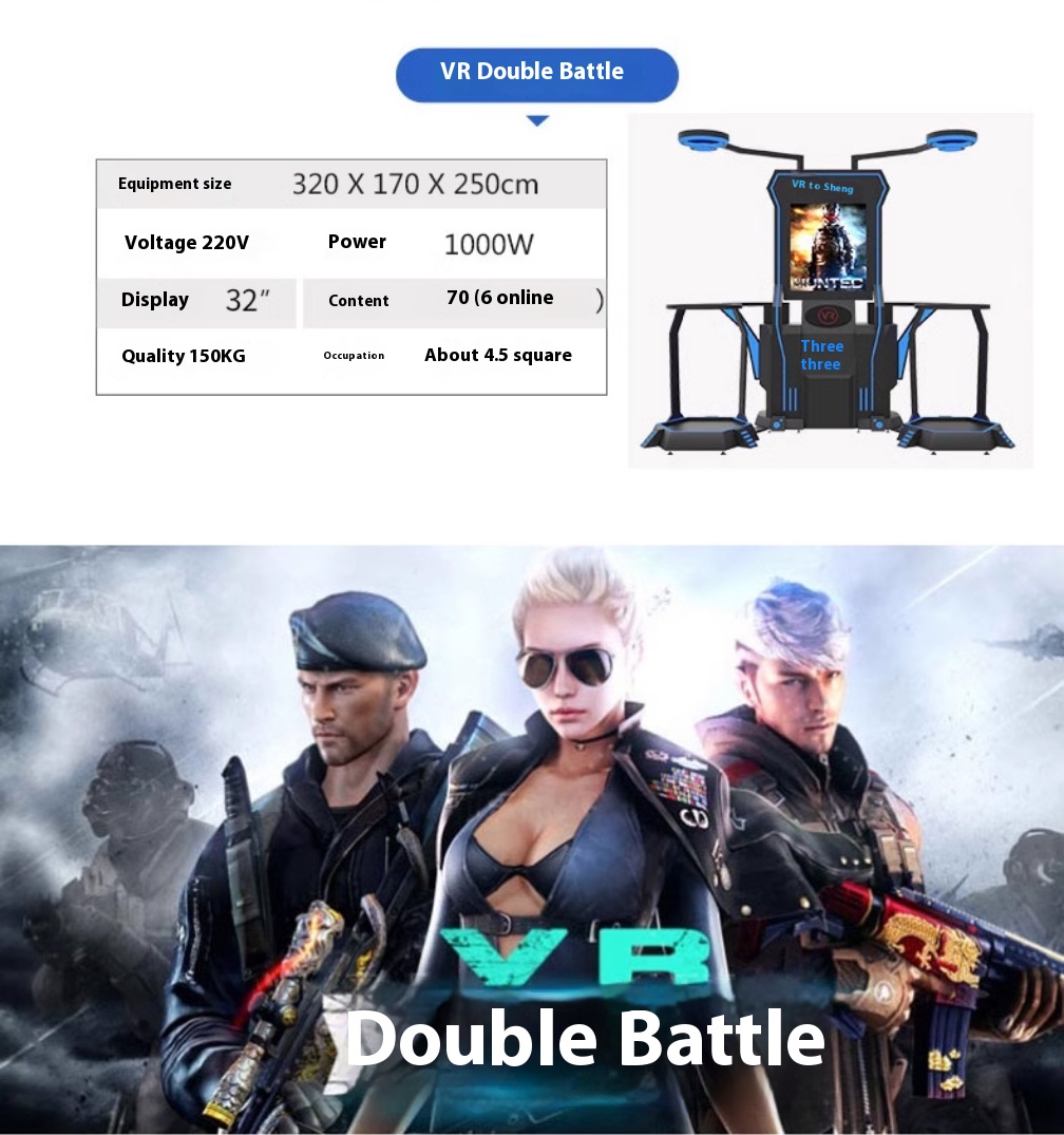 Infrared Laser Guns with Vibration 2-Player Sound & Light Projection Fighting Games Vr Equipment for Home or Shopping Mall Use