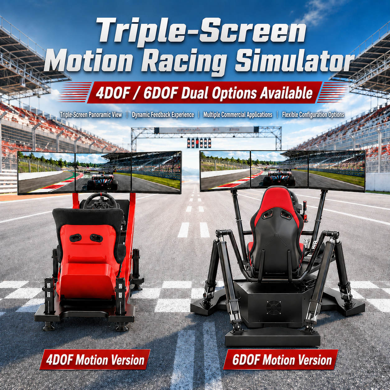 OEM Playseat Indoor Metal Racing Simulator Cockpit with Seat Gaming Chair Indoor Adventure Park Use