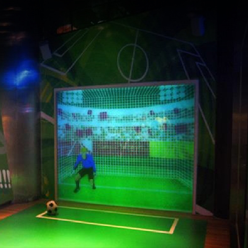 Naughty Castle Smart Football Game System Somatosensory Wall AR Penalty Kick Software Interactive Floor Projection Wooden Foam