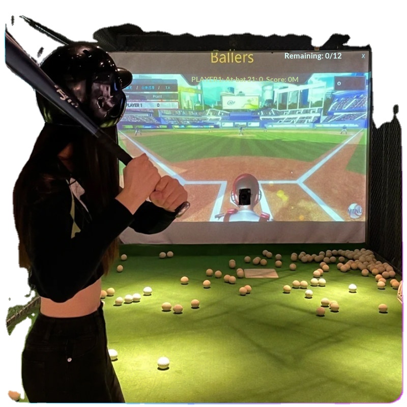 Indoor Interactive Baseball Experience Digital Device Simulation