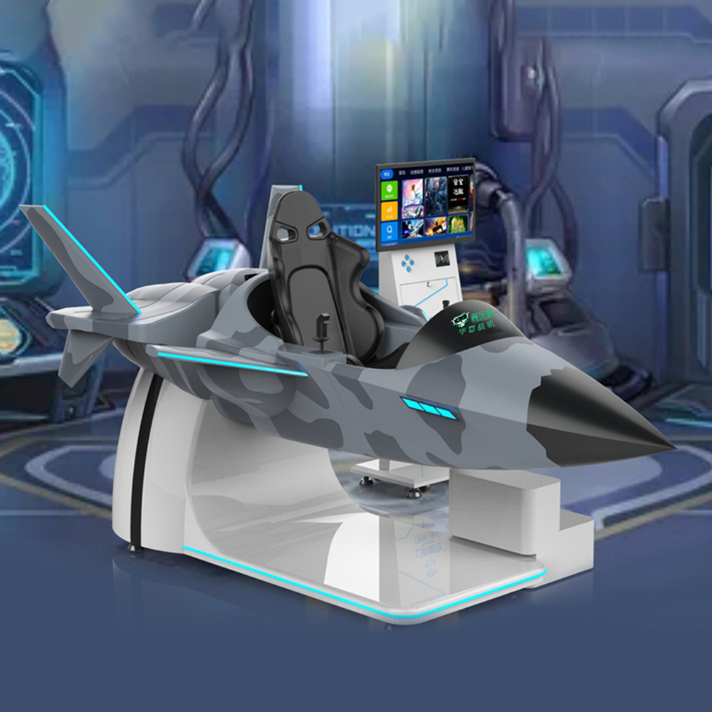 9D VR Racing Simulator Flying Cinema VR Gaming Console PS5 Metal Jet Fight Flying Simulator Indoor Adventure Park Vr Game