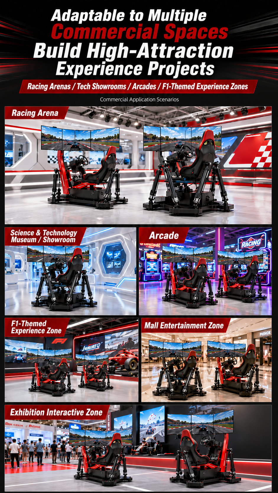 9D VR Car Racing & 3D 4D Car Driving Simulator Game Machine Indoor Educational Roller Coaster with Metal and Plastic Materials