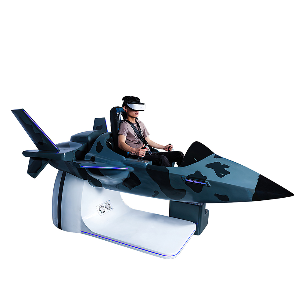 9D VR Racing Simulator Flying Cinema VR Gaming Console PS5 Metal Jet Fight Flying Simulator Indoor Adventure Park Vr Game