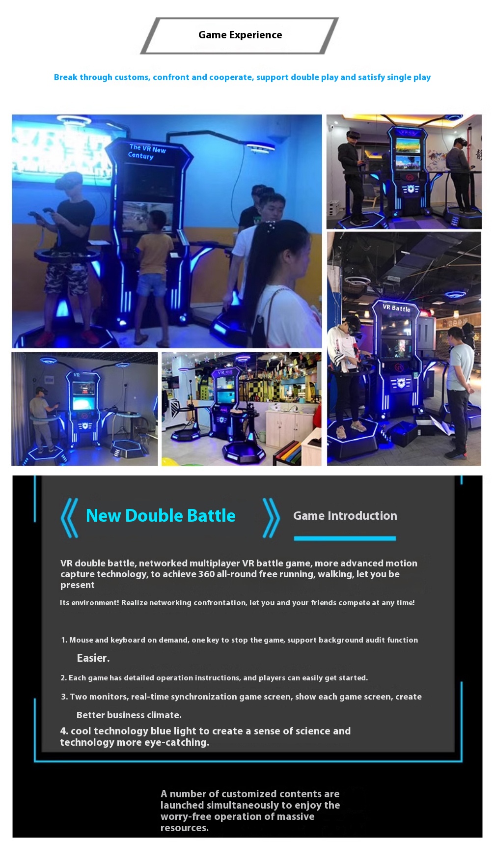 Infrared Laser Guns with Vibration 2-Player Sound & Light Projection Fighting Games Vr Equipment for Home or Shopping Mall Use