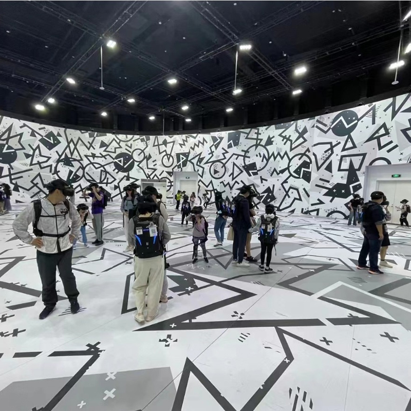 Large VR Equipment Free Simulation Game Indoor Interactive Battle Metal Walking Home Multiplayer Competitive Cooperation Online