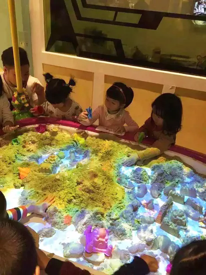 3D Interactive Indoor/Outdoor AR Magic Sand and Water Table Oasis Mini Art Sand Table with Moving Sand for School