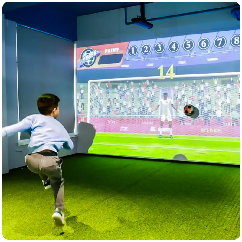 Indoor Interactive Projection Smart Simulated Football Children's Entertainment Digital Sports Kicking Game Equipment Model