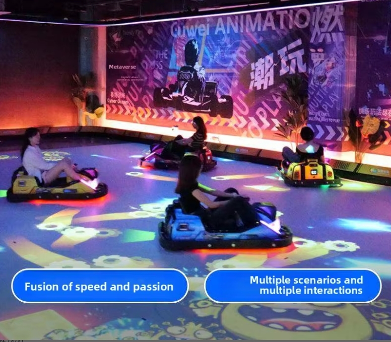 Longcheng Light and Shadow VR Kart Projection Interactive Snake Mario Immersive AR Holographic Migration Bumper Car