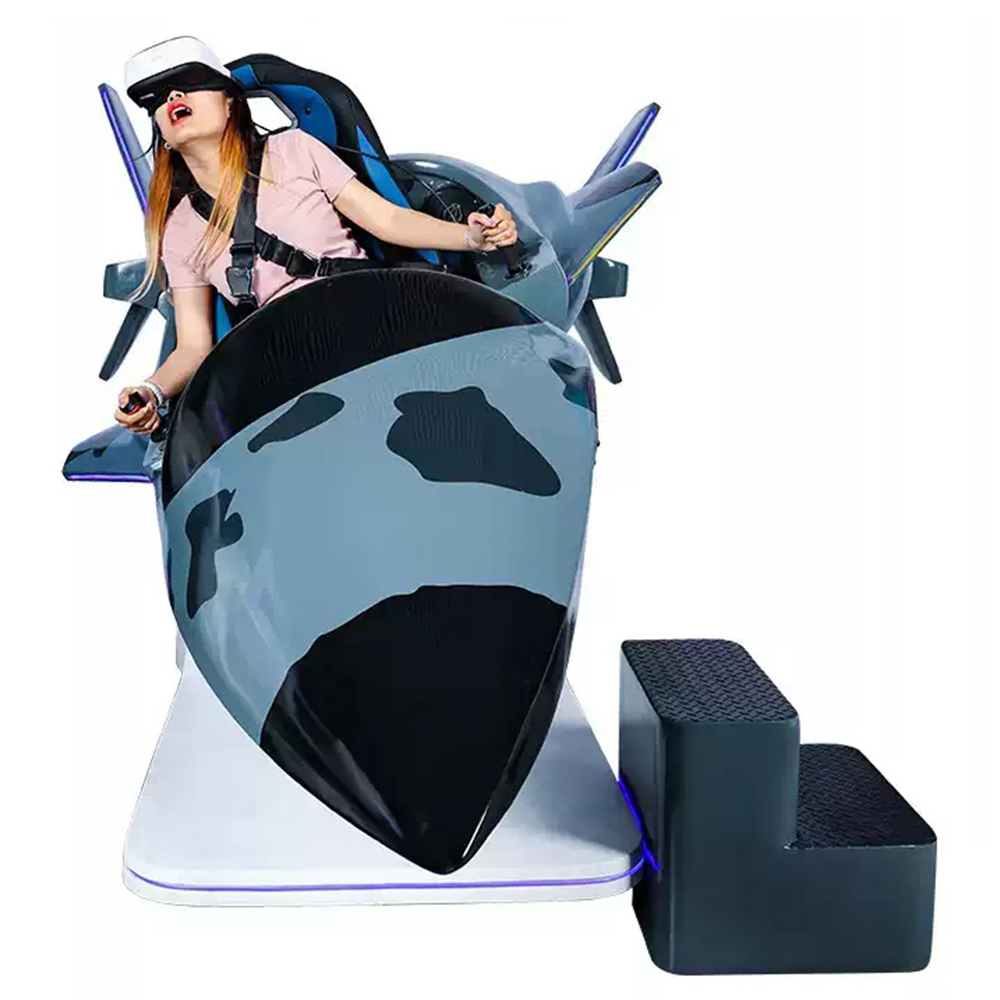 9D VR Racing Simulator Flying Cinema VR Gaming Console PS5 Metal Jet Fight Flying Simulator Indoor Adventure Park Vr Game