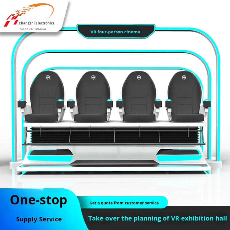 All-In-One 9D Theater VR Game Console Somatosensory Virtual Reality Vr Equipment Double Simulation Experience Metal Indoor Large