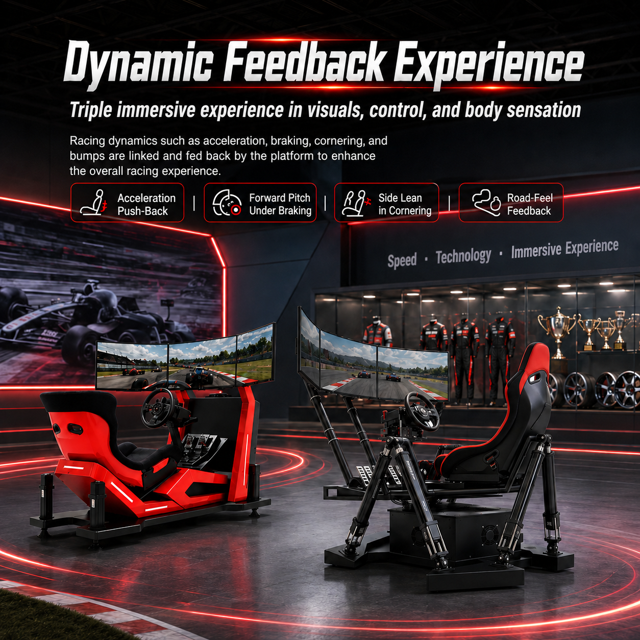 3D Virtual Reality VR Racing Simulator Six-Axis Dynamic Traffic 360-Degree Vr Equipment Playground Indoor Home Shopping Mall