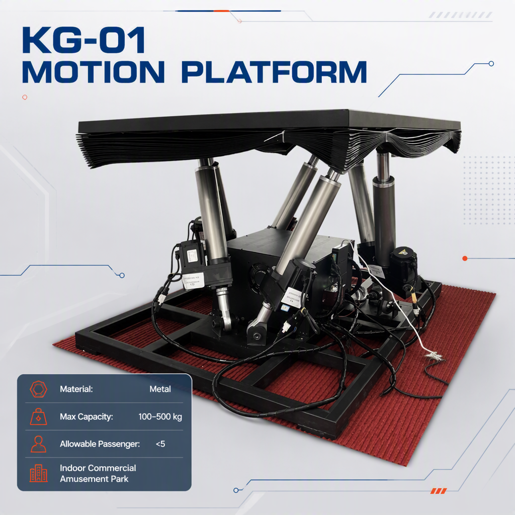 Manufacturer's Indoor 6 Degrees Freedom Motion Platform Swing Test Bench Metal Material for Home Use Vr Equipment Shopping Malls
