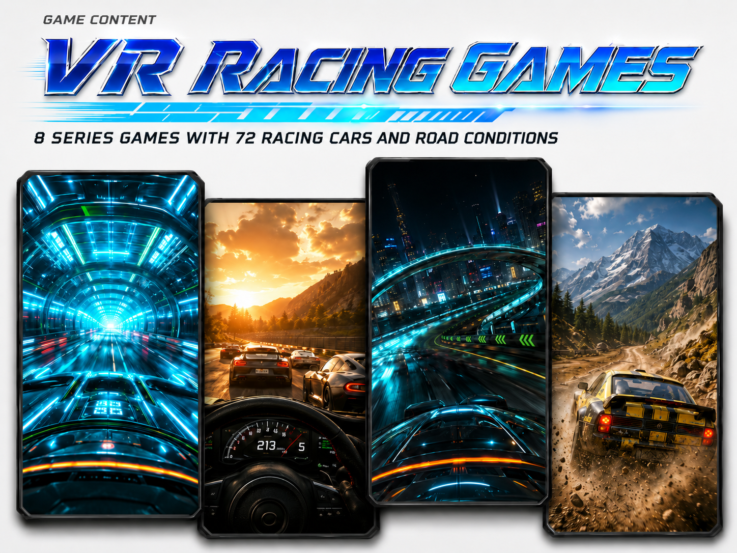 High-Tech 9d 3Dof/6Dof Indoor VR Car Driving Simulator 4D Racing Game Machine Metal Equipment for Shopping Malls