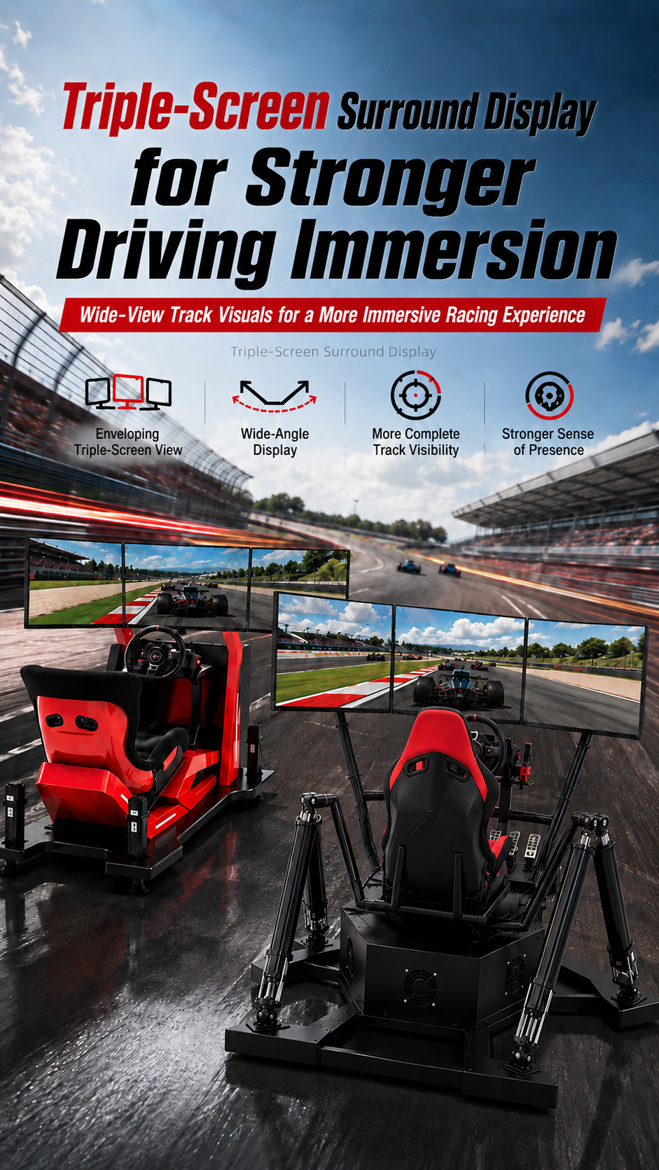 3D Virtual Reality VR Racing Simulator Six-Axis Dynamic Traffic 360-Degree Vr Equipment Playground Indoor Home Shopping Mall
