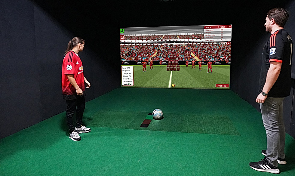 Ar Soccer Game Projector Game Simulator Interactive System Equipment Set Digital Football Indoor for Indoor and Outdoor Metal Yh