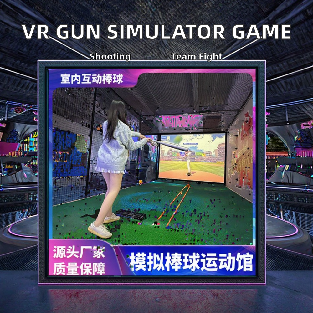 Explosion Feedback VR Gun Equipment Simulator Scope Indoor Metal Indoor Game with Team Mode & Arcade for Shopping Mall