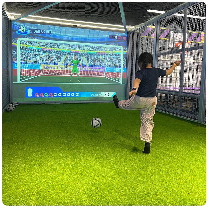 Indoor Interactive Projection Smart Simulated Football Children's Entertainment Digital Sports Kicking Game Equipment Model