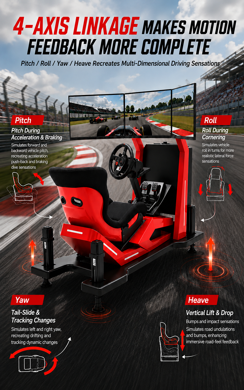 Four-Six-Axis G-Force Dynamic Seat MR VR Equipment