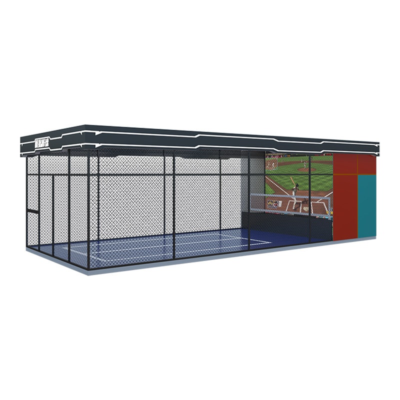 Indoor Interactive Baseball Experience Digital Device Simulation Baseball Batting Cage Projection Trendy Game