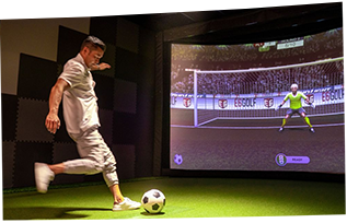 AR Indoor Football Simulator Interactive Wall Projection System